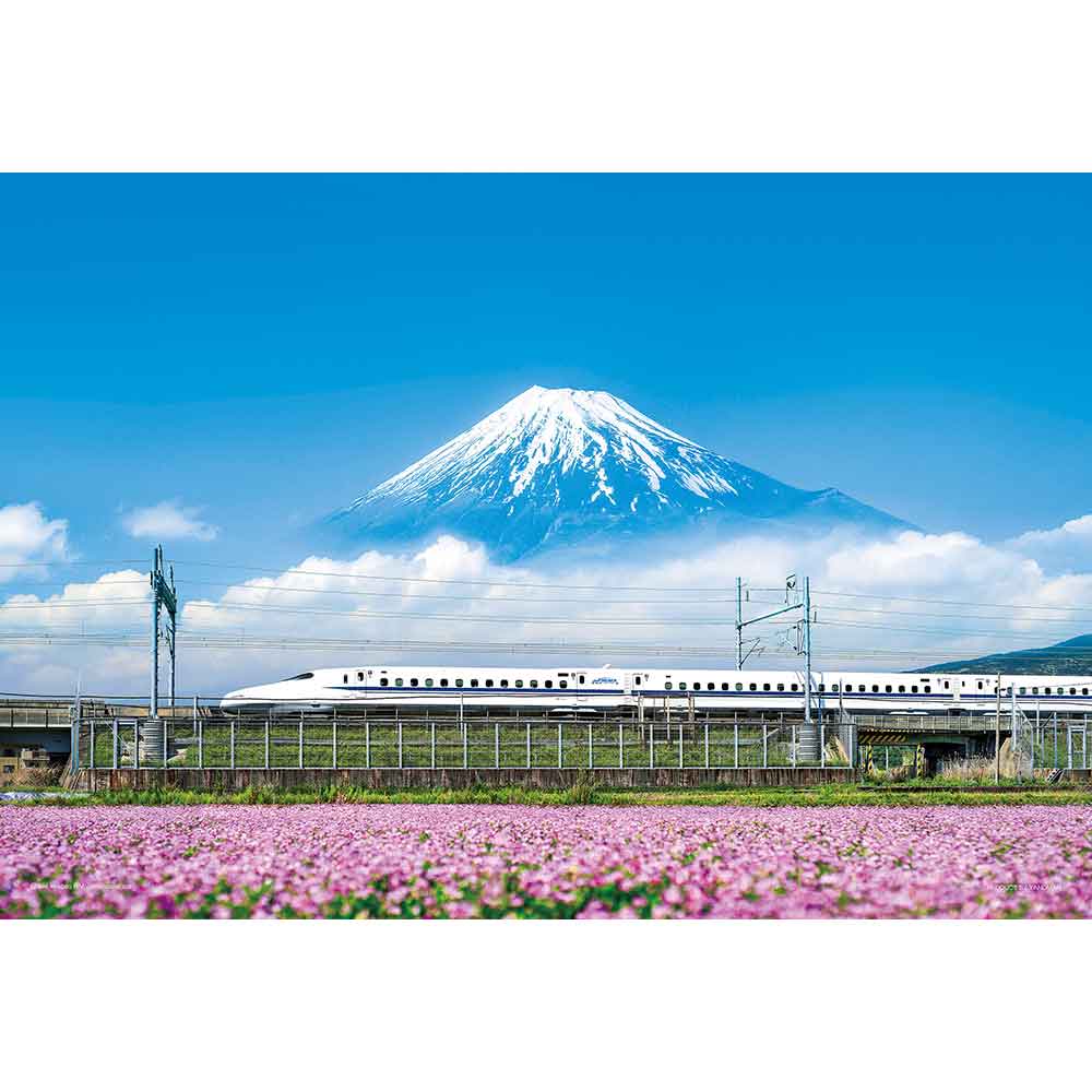 コンパクトピースパズル　れんげの花と富士山（静岡）